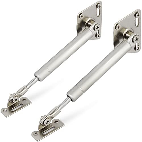 100N22lb Gas Spring Soft Close Hinges Slow Down Lid Stay Slowly Open Drop Door Flap for Kitchen Cabinet Cupboard Desk Pack of 2